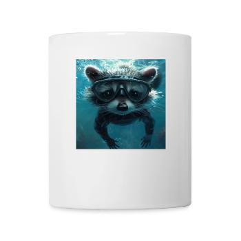 Raton laveur - Mug blanc - blanc - Devant