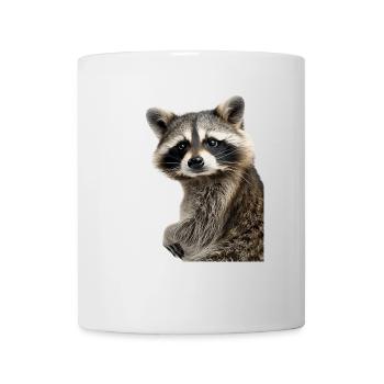 Raton laveur - Mug blanc - blanc - Devant
