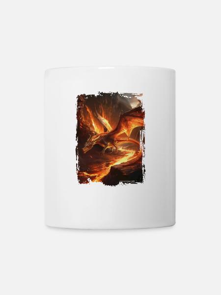 Drachen - Tasse - Weiß