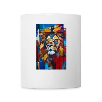 Löwe - Tasse - Weiß - Vorne