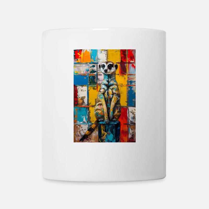 Erdmännchen - Tasse - Weiß