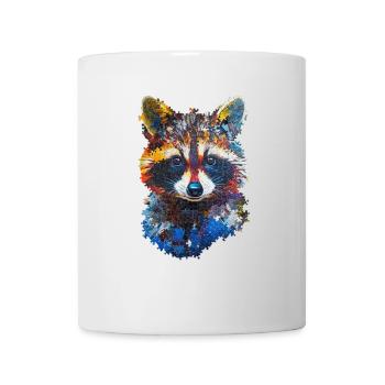 Raton laveur - Mug blanc - blanc - Devant