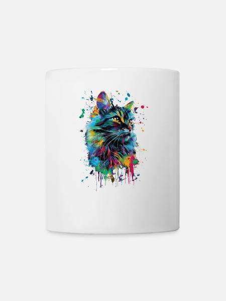 Katze - Tasse - Weiß