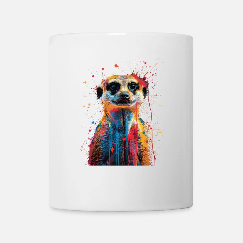 Erdmännchen - Tasse - Weiß