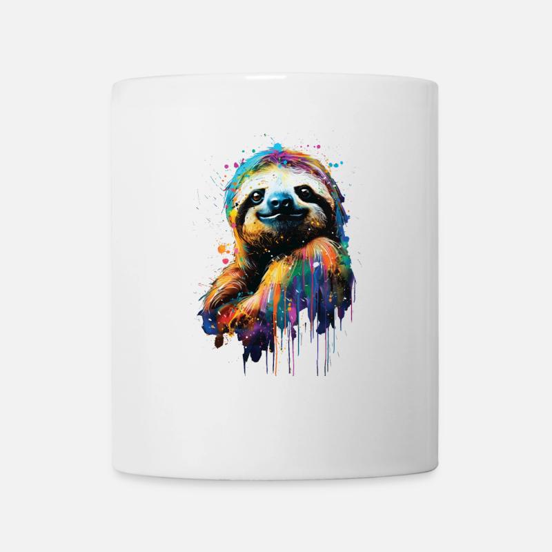 Faultier - Tasse - Weiß