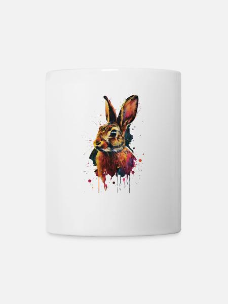 Kaninchen - Tasse - Weiß