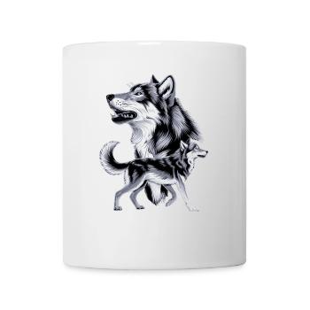 Wolf - Tasse - Weiß - Vorne