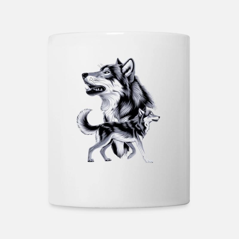 Wolf - Tasse - Weiß