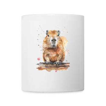 Wasserschwein - Tasse - Weiß - Vorne
