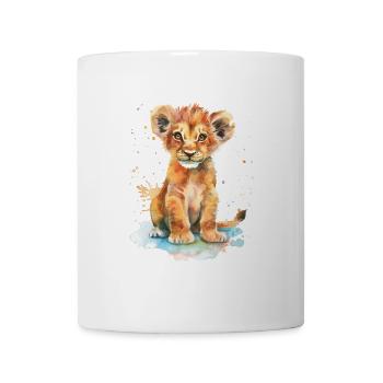 Löwe - Tasse - Weiß - Vorne