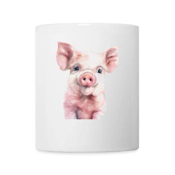Schwein - Tasse - Weiß - Vorne