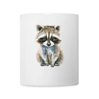 Raton laveur - Mug blanc - blanc - Devant