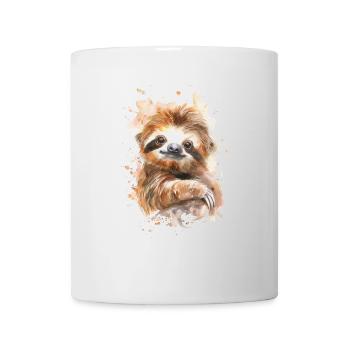 Faultier - Tasse - Weiß - Vorne