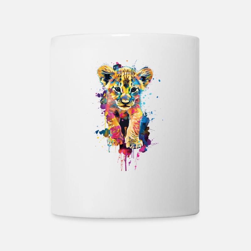 Löwe - Tasse - Weiß