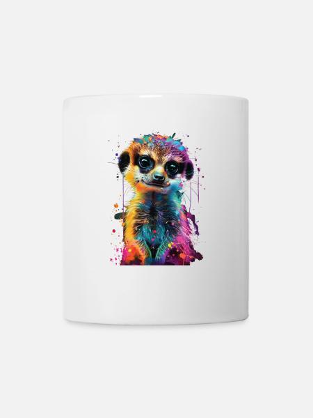 Erdmännchen - Tasse - Weiß