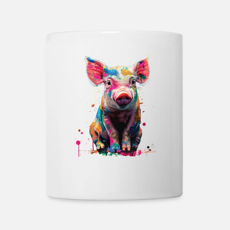 Schwein - Tasse - Weiß