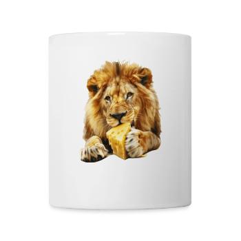 Löwe - Tasse - Weiß - Vorne