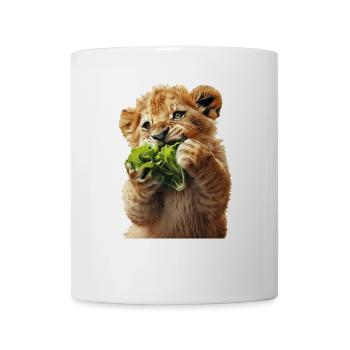 Löwe - Tasse - Weiß - Vorne