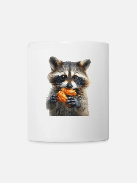 Waschbär - Tasse - Weiß