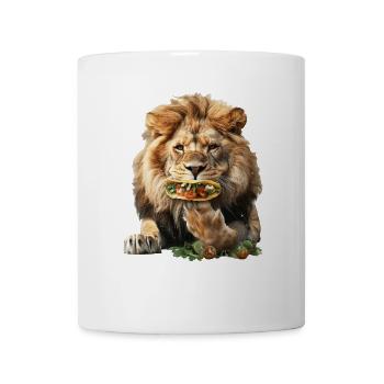 Löwe - Tasse - Weiß - Vorne