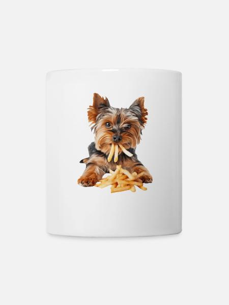 Yorkshire Terrier - Mug blanc - blanc