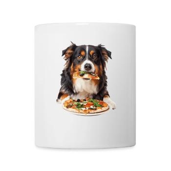 Australischer Schäferhund - Tasse - Weiß - Vorne