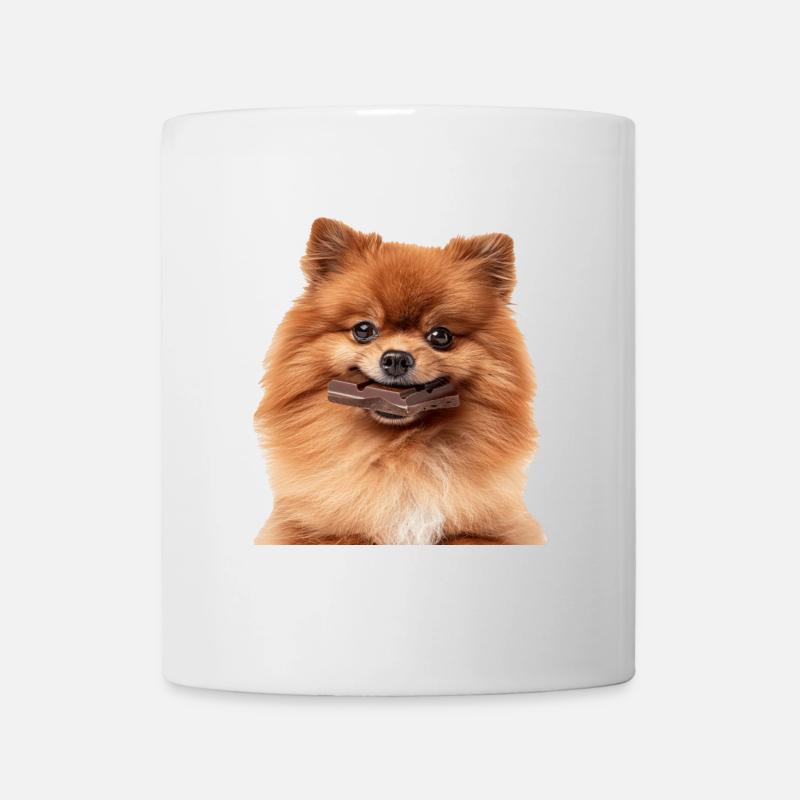Zwergspitz - Tasse - Weiß