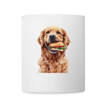 Golden retriever - Mug blanc - blanc - Devant