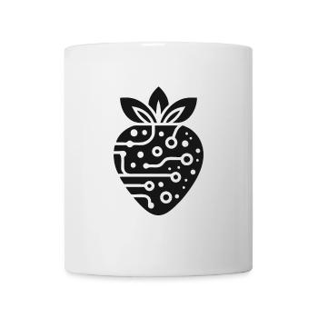 Planche à souder à la fraise - pour les amateurs de fruits et de circuits imprimés - Mug blanc - blanc - Devant