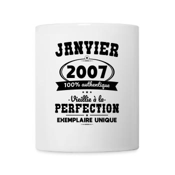 18th Birthday - January 2007 Perfection - Mug - white - Front
