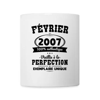 18th Birthday - February 2007 Perfection - Mug - white - Front