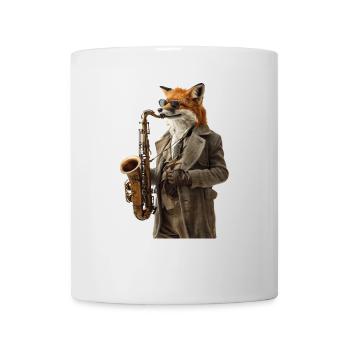 Fox Saxophon - Tasse - Weiß - Vorne