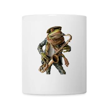 Frosch Saxophon - Tasse - Weiß - Vorne