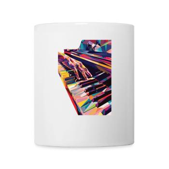 Piano - Mug blanc - blanc - Devant