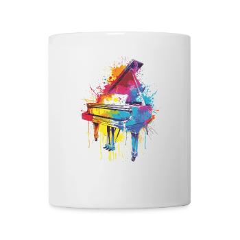 Piano - Mug blanc - blanc - Devant