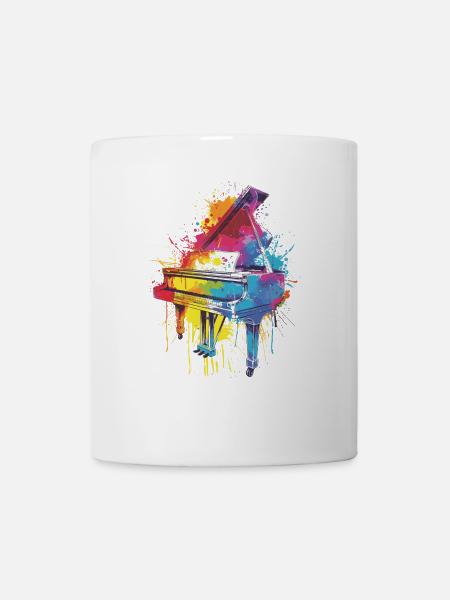 Piano - Mug blanc - blanc
