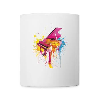 Piano - Mug blanc - blanc - Devant