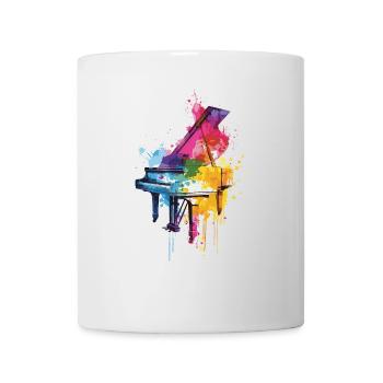 Piano - Mug blanc - blanc - Devant