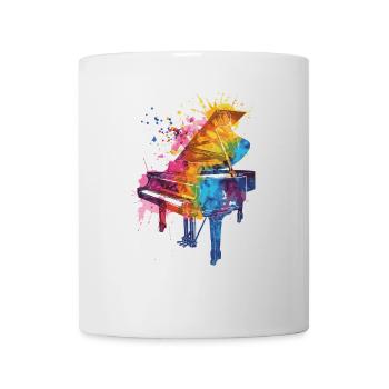 Piano - Mug blanc - blanc - Devant