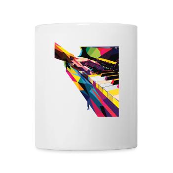 Piano - Mug blanc - blanc - Devant
