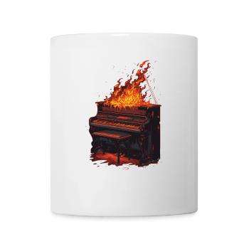 Piano - Mug blanc - blanc - Devant
