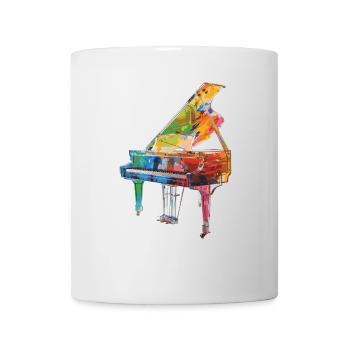 Piano - Mug blanc - blanc - Devant
