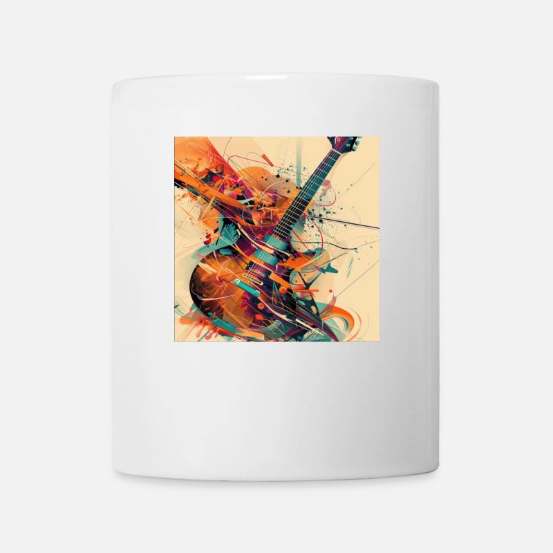 Gitarre - Tasse - Weiß