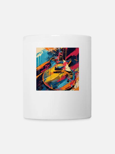 Gitarre - Tasse - Weiß