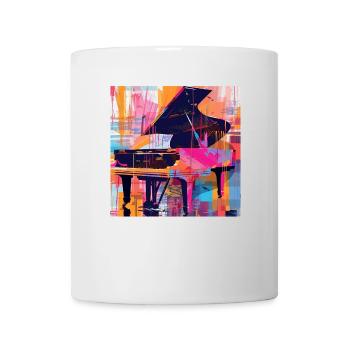 Piano - Mug blanc - blanc - Devant