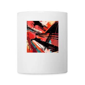 Piano - Mug blanc - blanc - Devant