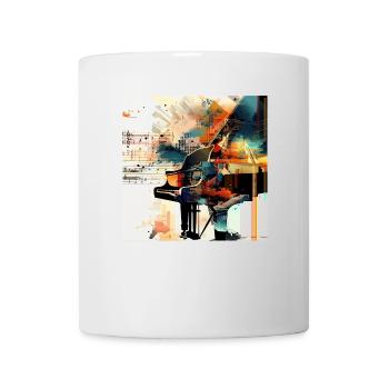Piano - Mug blanc - blanc - Devant
