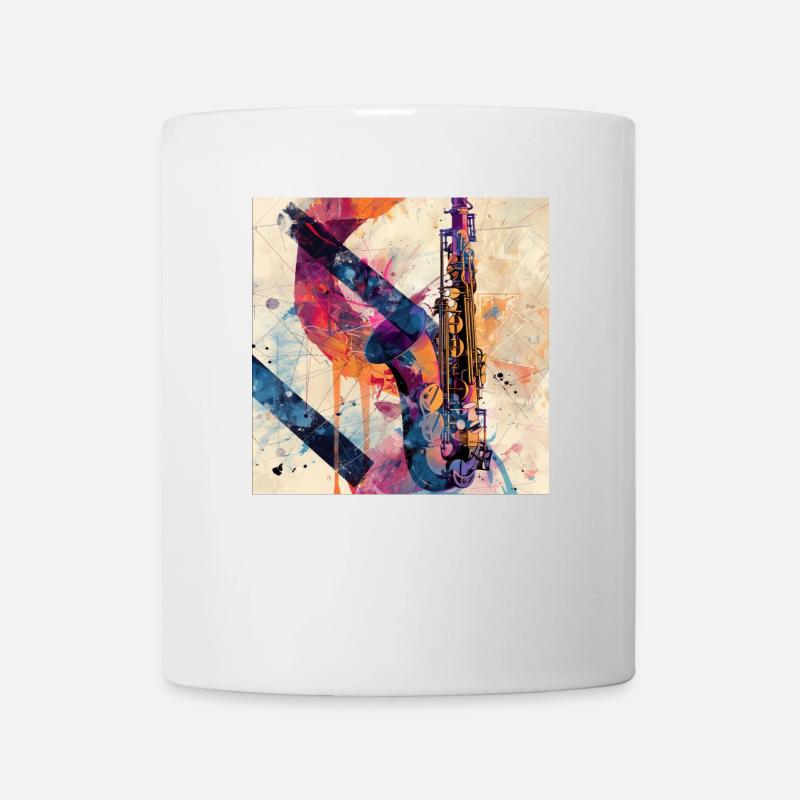 Saxophone - Mug blanc - blanc