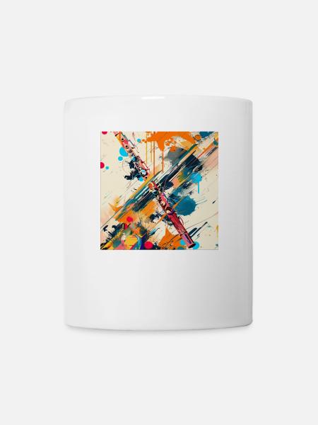 Flûte traversière - Mug blanc - blanc