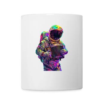 Astronaut Akkordeon - Tasse - Weiß - Vorne